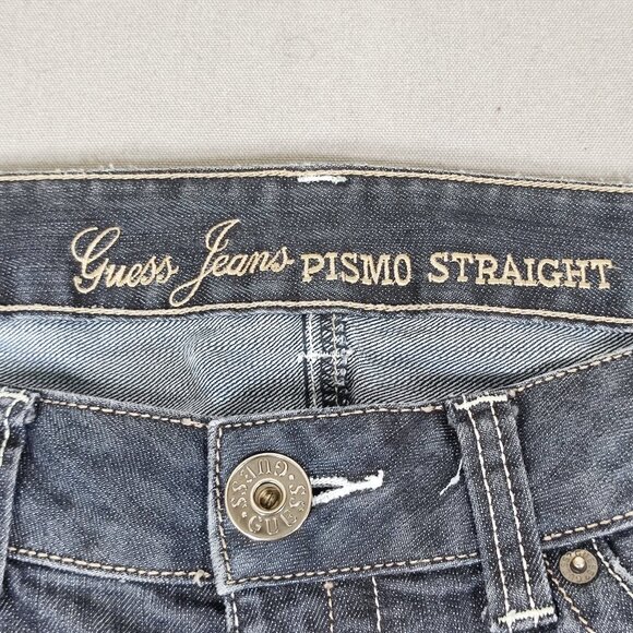 Guess Jeans women's size 29 medium washed grey colour Pismo Straight leg denim - Picture 6 of 14